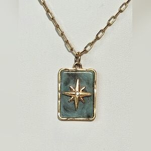 JANE MARIE Amazonite Starburst Necklace